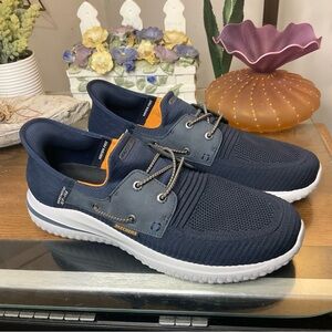 SKECHERS MENS SLIP INS DELSON 3.0-ROTH SNEAKERS 12 Wide